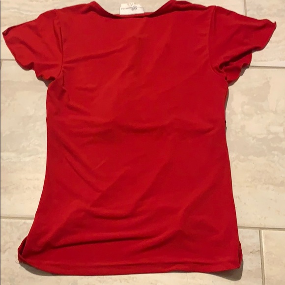 Red Byer California Tie Blouse - Picture 3 of 6